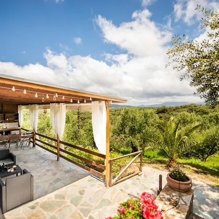 Hakuna Matata Holidays Wooden With Airco & Pool In Greek Olive Grove *