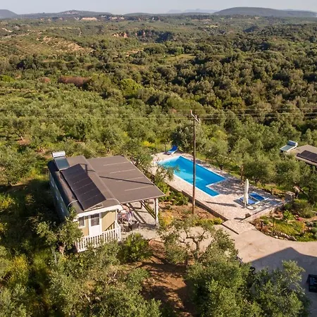 Hakuna Matata Holidays Wooden With Airco & Pool In Greek Olive Grove *